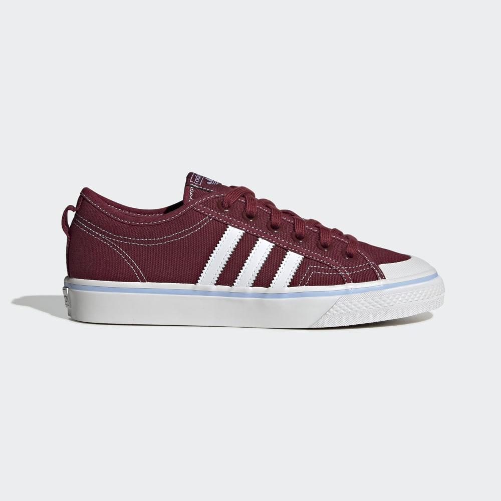 Adidas Women's Nizza Originals Shoes Burgundy/White/Blue Ireland EE5619